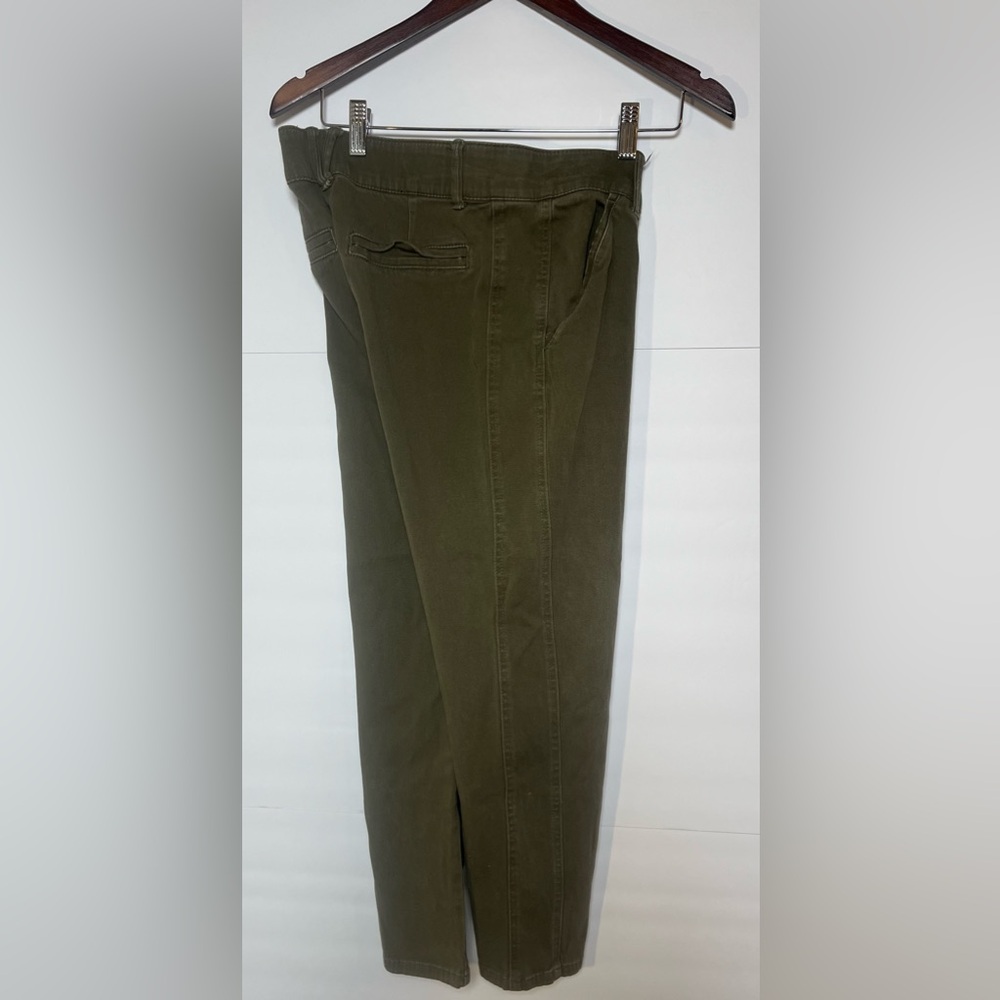 Democracy "Ab" Solution Pants Womens Sz 4 Army Green Stretch #B261CMX2